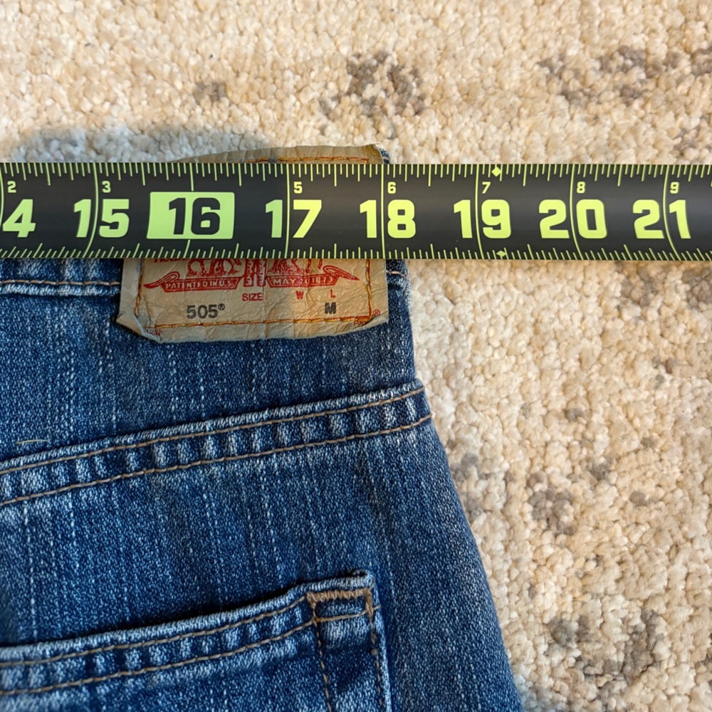 Vintage Y2K Levi’s 505 Jeans Women’s Size 16 M Straight Leg Nouveau Low - Picture 12 of 13